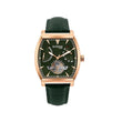 Emerion Men Automatic Green Dial Multi-Function Leather Watch