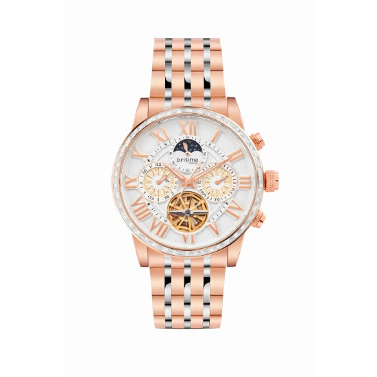 Chronograph Watch - Silver Dial, Stainless Steel Case, Water-Resistant - Stylish and Reliable Timepiece for Every Occasion