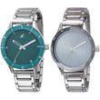 Fastrack Women Stainless Steel Analog Watches Combo (Nk6078Sm01,Nk6078Sm03), Band Color-Silver,Dial Color-Blue