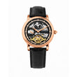Men Automatic Black Dial Analog Leather Watch