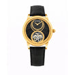 Men Automatic Grey Dial Analog Leather Watch