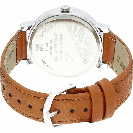 Fastrack Women's Quartz Watch with Analog Display and Leather Bracelet 68010SL06 Free Size