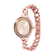 Fastrack Glitch Quartz Analog Rose Gold Dial Rose Gold Metal Strap Watch for Girls