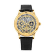 Men Automatic Silver Dial Analog Leather Watch