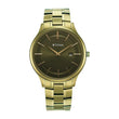 Titan Classique Slimline Green Dial Analog with Day and Date Stainless Steel Strap watch for Men