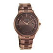 Titan Classique Slimline Brown Dial Analog with Day and Date Stainless Steel Strap Watch for Men