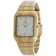 Titan Rectangle White Dial Analog with Date Metal Strap Watch for Men