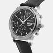 Men Automatic Black Dial Analog Leather Watch