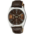 Titan Quartz Analog Brown Dial Leather Strap Watch for Men