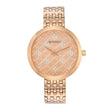 Titan Purple Unending Beauty Rose Gold Dial Women Watch with Stainless Steel Strap