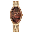 Titan Raga Glimmers Quartz Analog Brown Mother Of Pearl Dial Rose Gold Metal Strap Watch For Women
