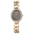 Titan Raga Spotlight Quartz Analog Grey Dial Rose Gold Metal Strap Watch For Women