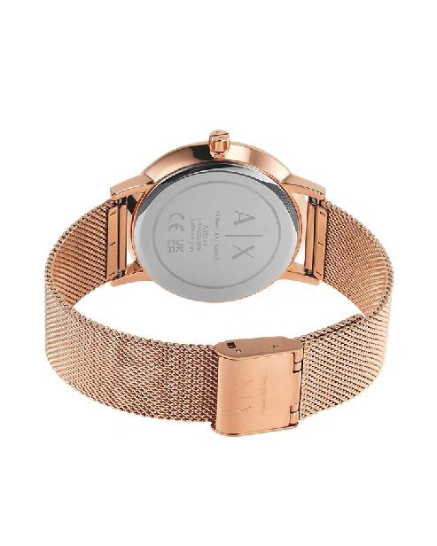Armani Exchange Rose Gold Watch For Women