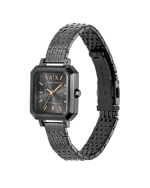 Armani Exchange Black Quartz Stainless Steel Watch