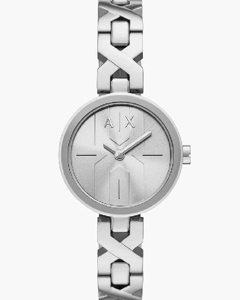 Armani Exchange Women Ava Round Silver Watch