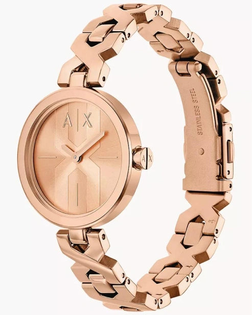 Armani Exchange Rose Gold Watch