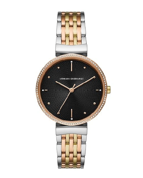 Armani Exchange Women's Watch, Three-Hand Watch for Women with Stainless Steel, Silicone or Leather Band