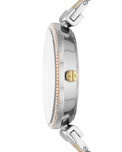 Armani Exchange Women's Watch, Three-Hand Watch for Women with Stainless Steel, Silicone or Leather Band