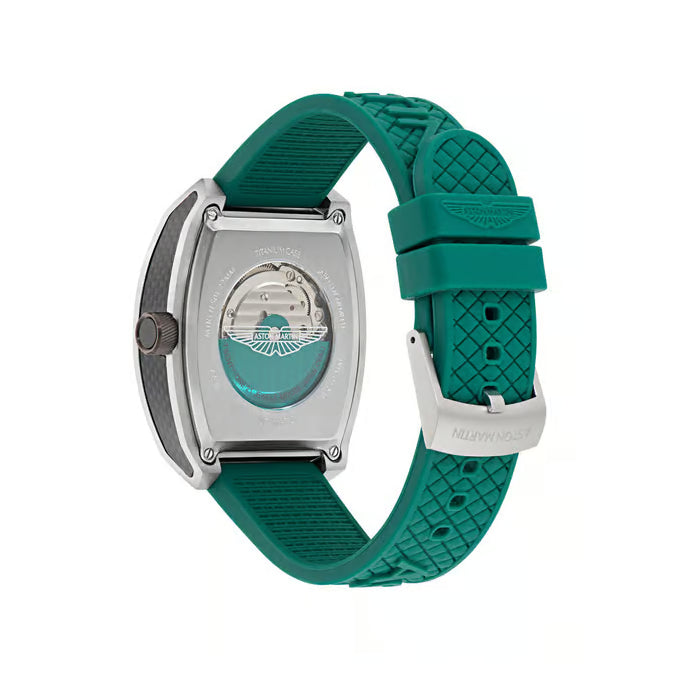 Aml Thrill Men Automatic Grey Dial Analog Silicone Watch