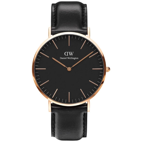 DANIEL WELLINGTON Classic Sheffield Black Rose Gold