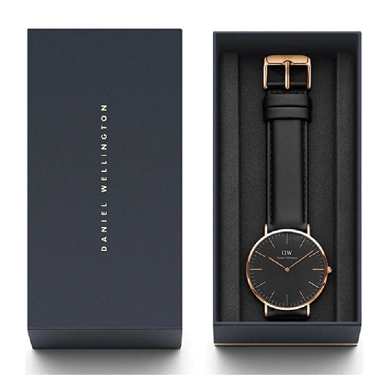 DANIEL WELLINGTON Classic Sheffield Black Rose Gold