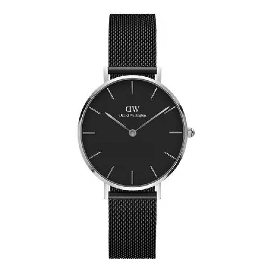 Daniel Wellington Petite Women Quartz Black Dial Analog Stainless Steel Watch