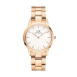 Daniel Wellington Iconic Analogue Round White Dial Water Resistant Unisex's Watch
