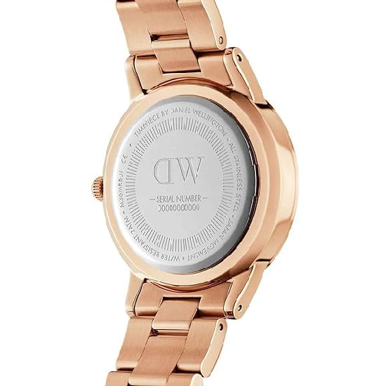 Daniel Wellington Iconic Analogue Round White Dial Water Resistant Unisex's Watch