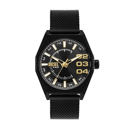Diesel Stainless Steel Analog Black Dial Men Watch,BLACK BAND