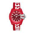 Diesel Nylon Baby Chief Analog Red Dial Men Watch, Red Band