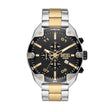 Diesel Spiked Analog Black Dial Men's Stainless Steel Watch