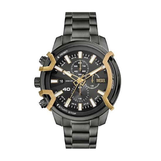 Diesel Stainless Steel Analog Gray Dial Men's Watch Band Color:Gray