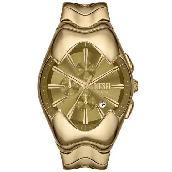 Diesel Men Mercurial Round Gold Watch