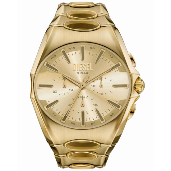 Diesel D-Curve Gold Watch
