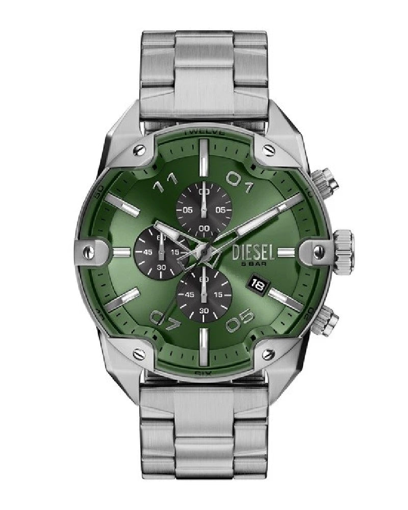 Diesel Spiked Silver Watch