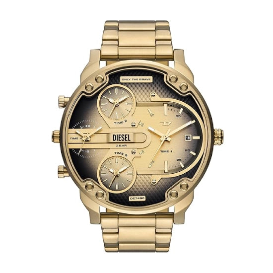 Diesel Mr. Daddy Slim Gold Quartz Stainless Steel Watch