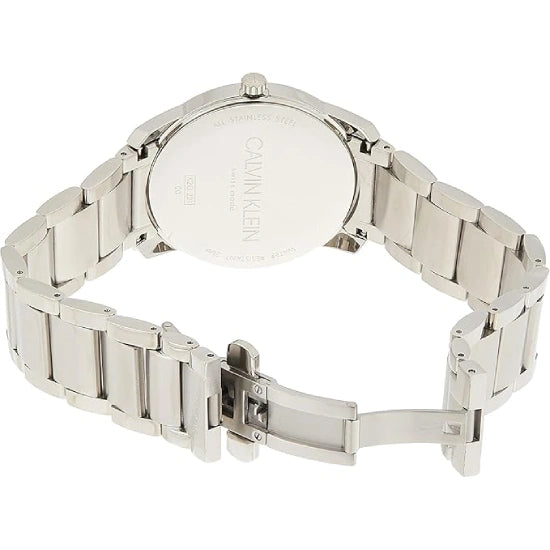Calvin Klein K2G22146 Men's City, 2 Hands, Silver, Dial Color - Silver, Wristwatch Quartz, new arrival, classic