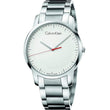 Calvin Klein City Analog Men's Watch (Silver Dial, Silver Colored Strap)