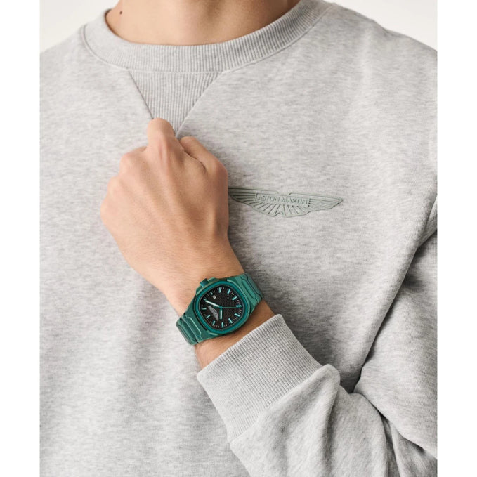 Aston Martin Square 42mm Black Analog Watch - For Men