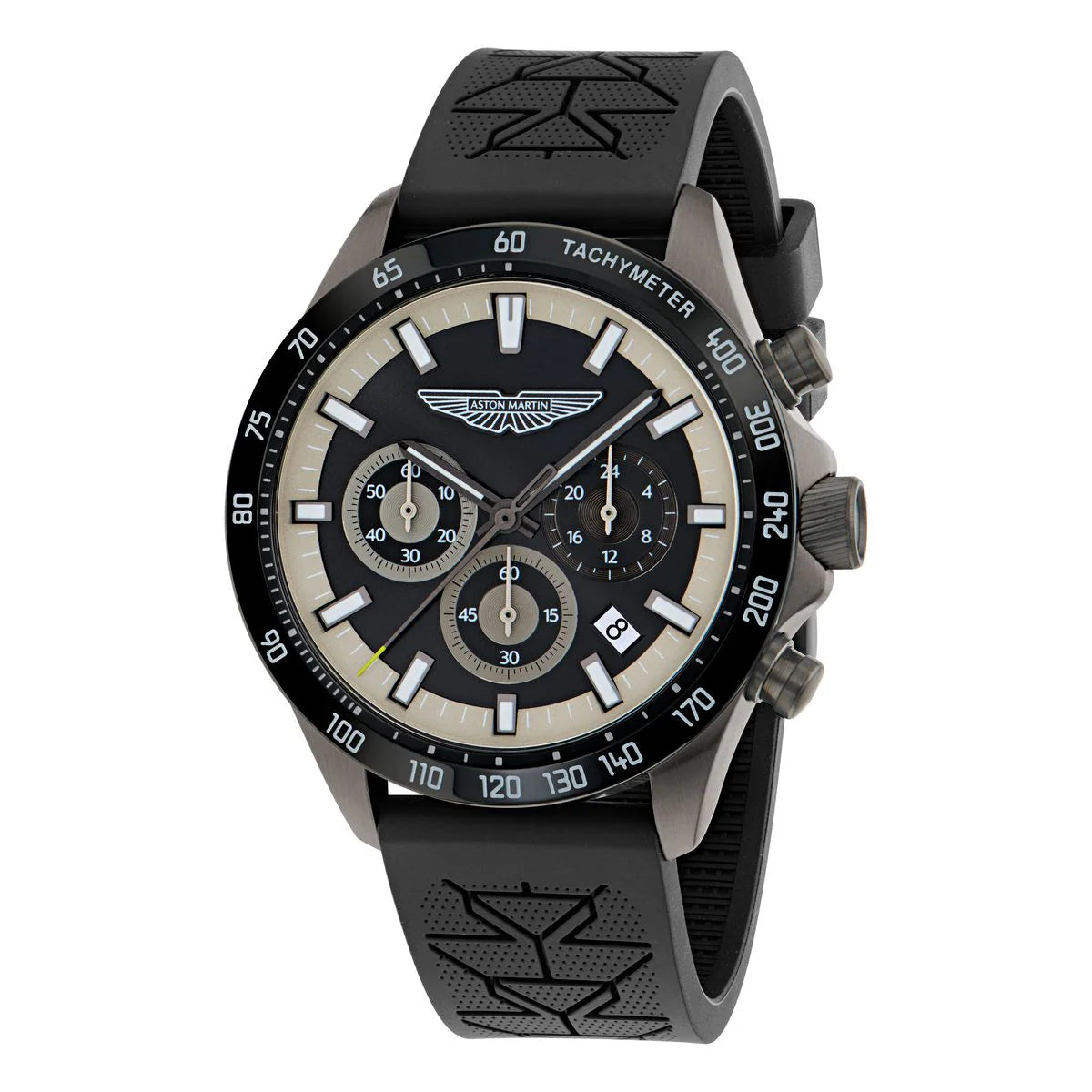 Aston Martin Round 44mm Black Dial Analog Men Watch