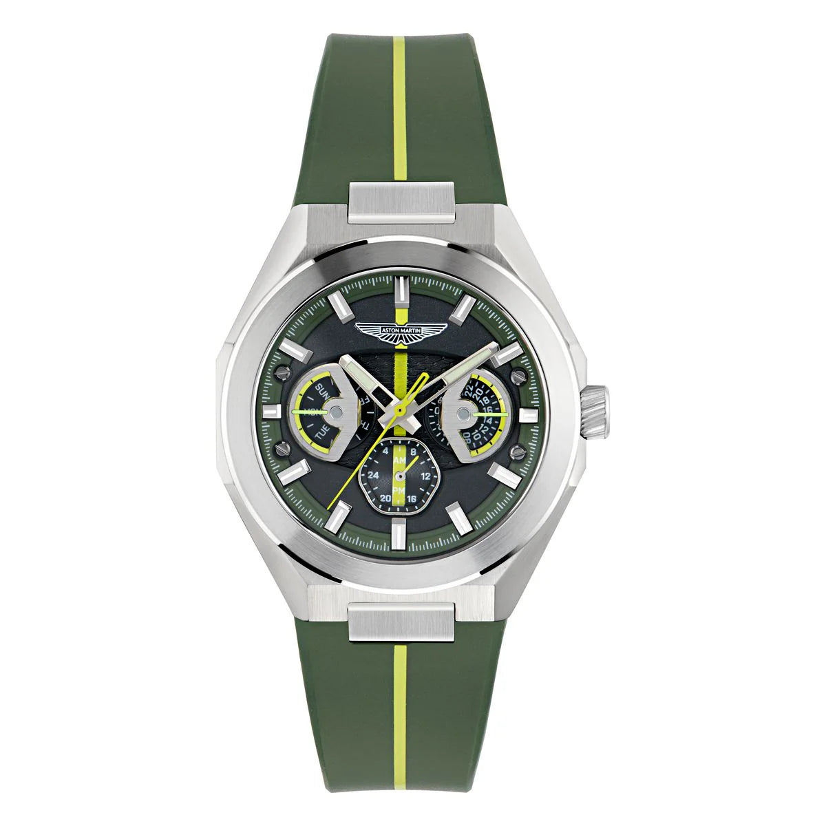 Aston Martin Round 42mm Green Dial Analog Men Watch