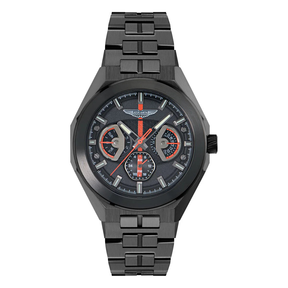 Aston Martin Round 42mm Black Dial Analog Men Watch