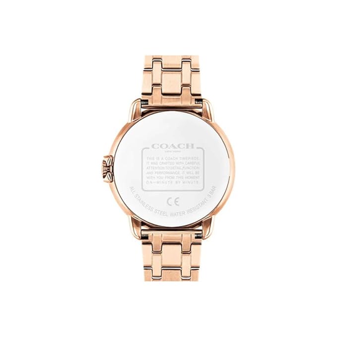 Coach Womens Arden White Dial Stainless Steel Analogue Watch